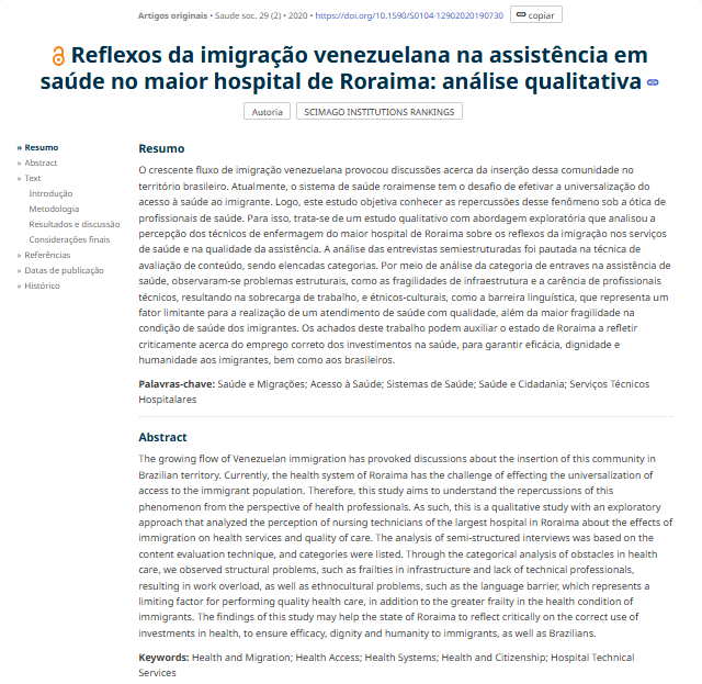 REFLEXOS DA MIGRACAO 